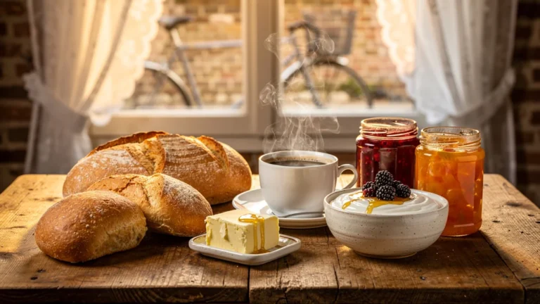 Petit-déjeuner 100% local près de Lille avec pain, confitures et café, bilan gustatif après un mois