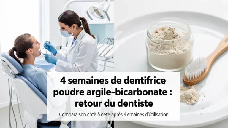 J’ai testé 4 semaines de dentifrice poudre argile-Bicarbonate, le verdict du dentiste après comparaison côté à côté