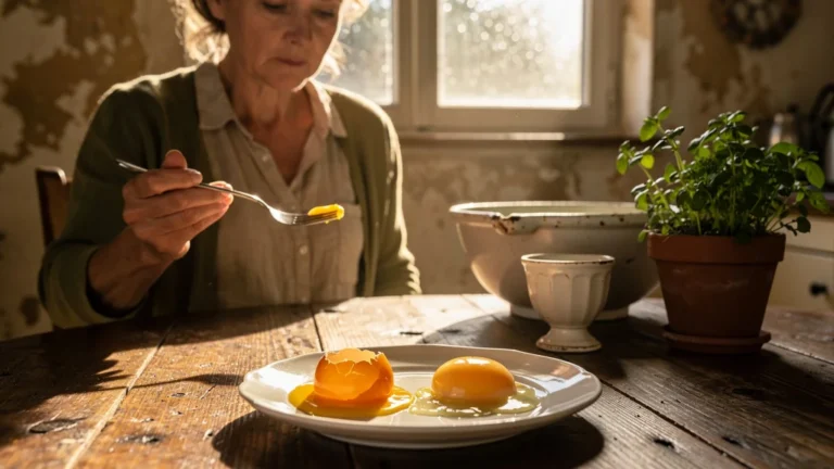 Comparaison réaliste œuf bio plein air versus bio batterie au petit-déjeuner, goût et qualité distincts