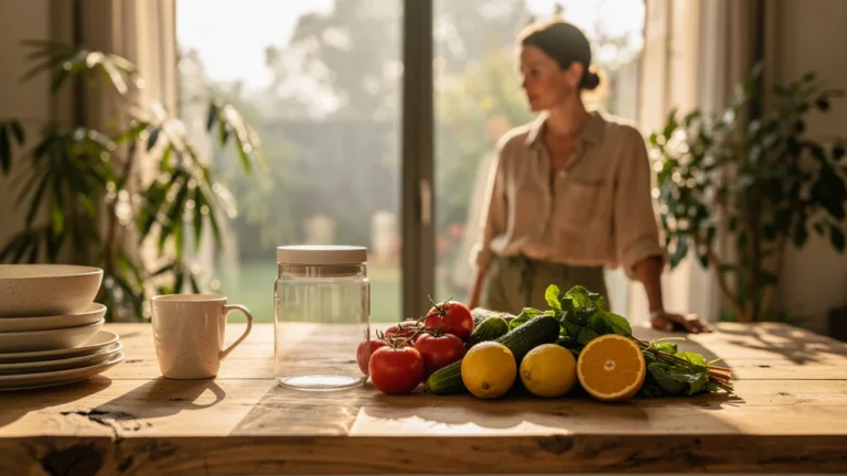 Cuisine lumineuse et naturelle avec produit Titok et narratrice spécialisée en alimentation bio